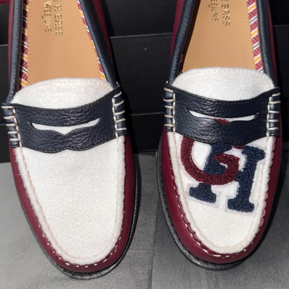 NEW with Box GH BASS WHITNEY LETTERMAN LOAFERS - Picture 9 of 13
